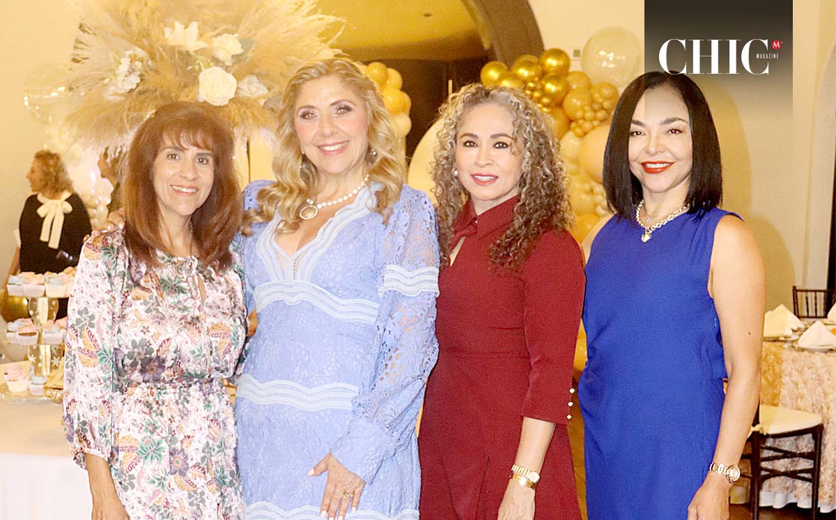 MÓNICA ESPINOZA, CLAUDIA DE ATIYE, CARMEN MUÑOZ Y BETY MORENO llegaron puntuales al Club Campestre Tampico