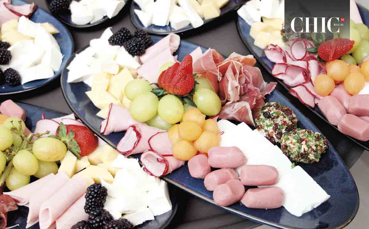 El menú de la pedida de Bárbara incluyó una entrada con tablas de queso