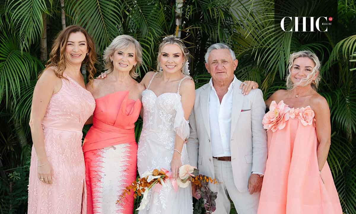 Familia de la novia. Erun Rivadeneyra, Erun López, Joana Rivadeneyra, César Rivadeneyra y Paola Rivadeneyra