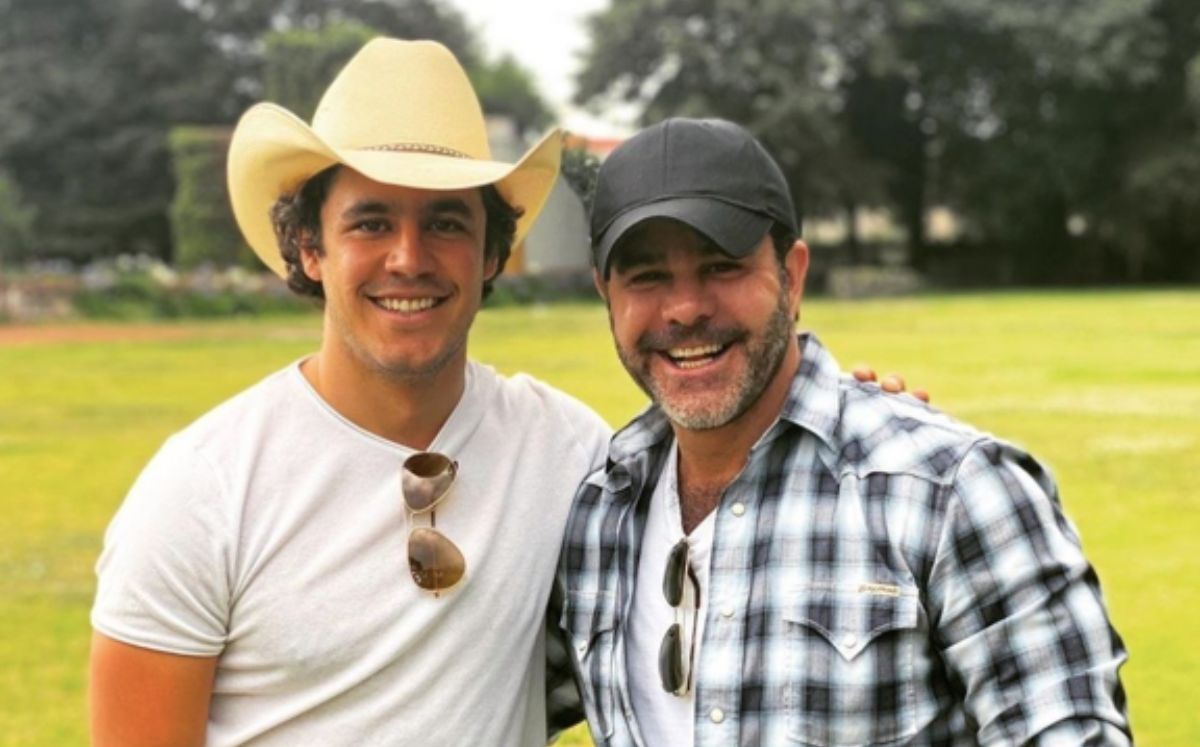 Eduardo Capetillo y Eduardo Capetillo Jr. en su rancho (Instagram)