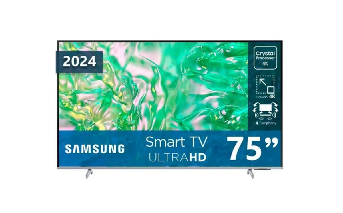 Así se ve la la Pantalla Samsung 75" UHD 4K Smart TV Crystal (Foto: Sam's Club)