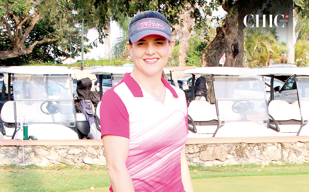 CINDY CABALLERO llegó puntual al Club Campestre Tampico