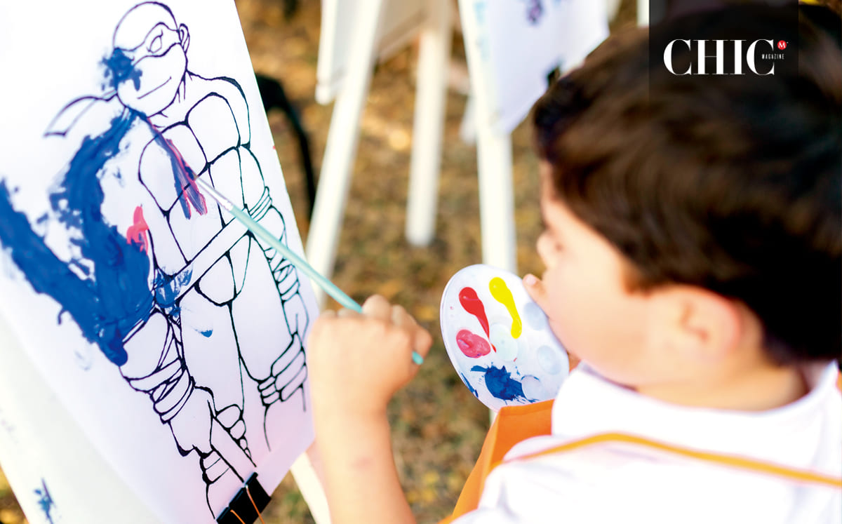Los niños realizaron múltiples actividades como pintar