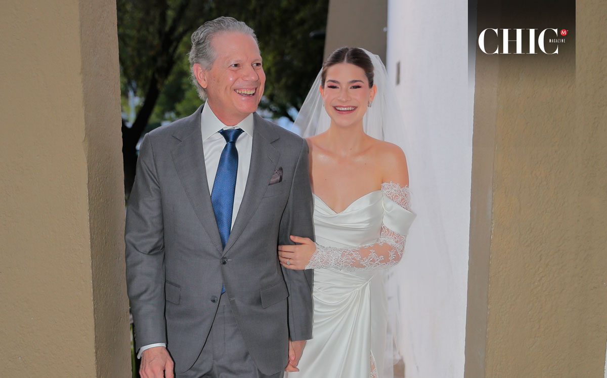 Elena Jaime junto a su papá Bernardo Jaime