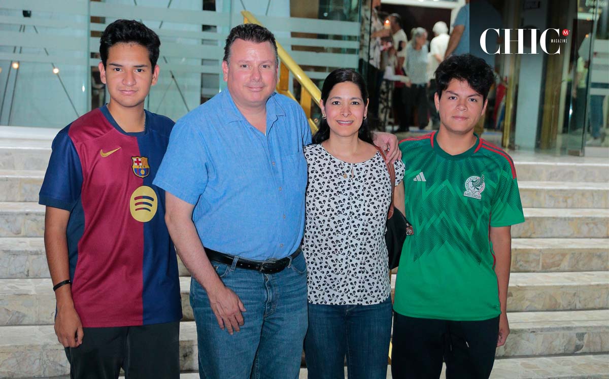 José Pozas, José Pozas, Ana Marcela Cantú y Gabriel Pozas