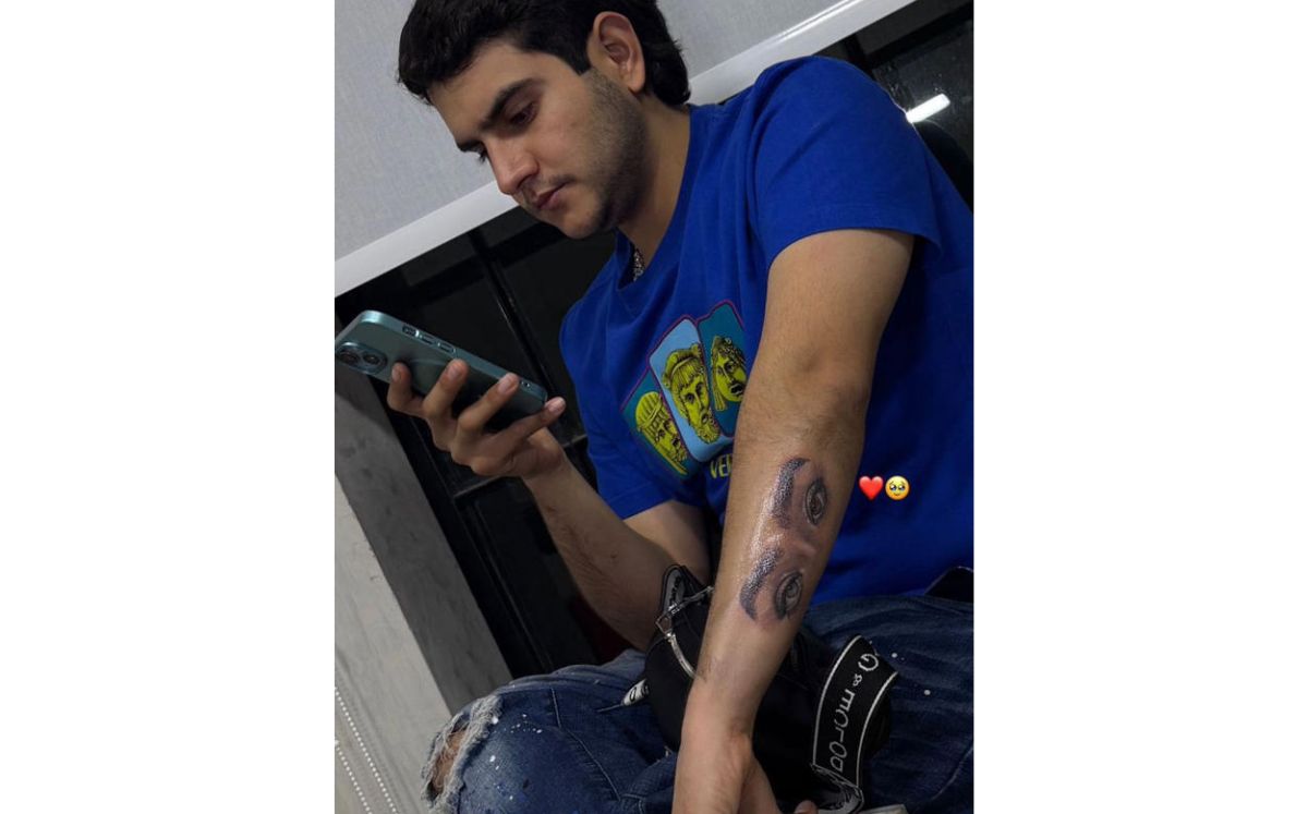 Este es el tatuaje de Jaziel Avilez, el novio de Emily Cinnamon (Instagram)
