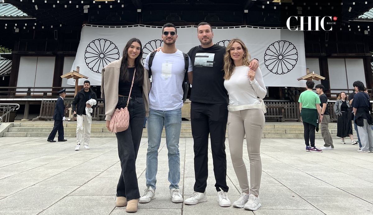 Regina Olivares, Nico Olivares, Alex Olivares y Patricia Alvarado conocieron la cultura de Tokio
