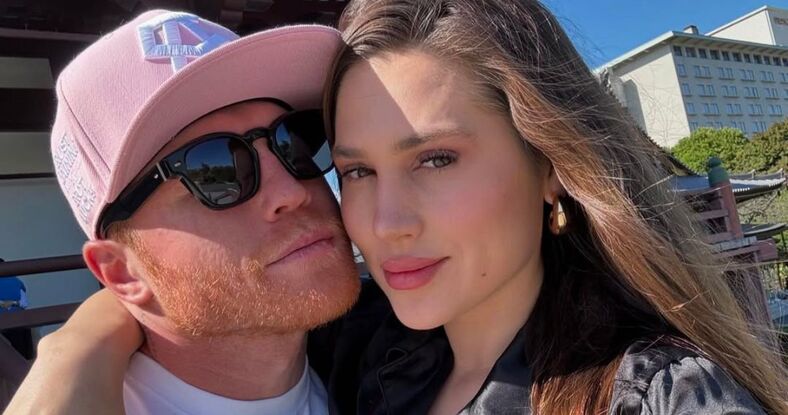 Fernanda Gómez en la pelea de Canelo en Arabia Saudita (Instagram)