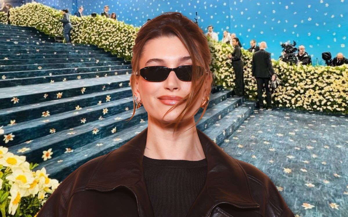 Hailey Bieber en la MET Gala 2025 (X/Getty Images)