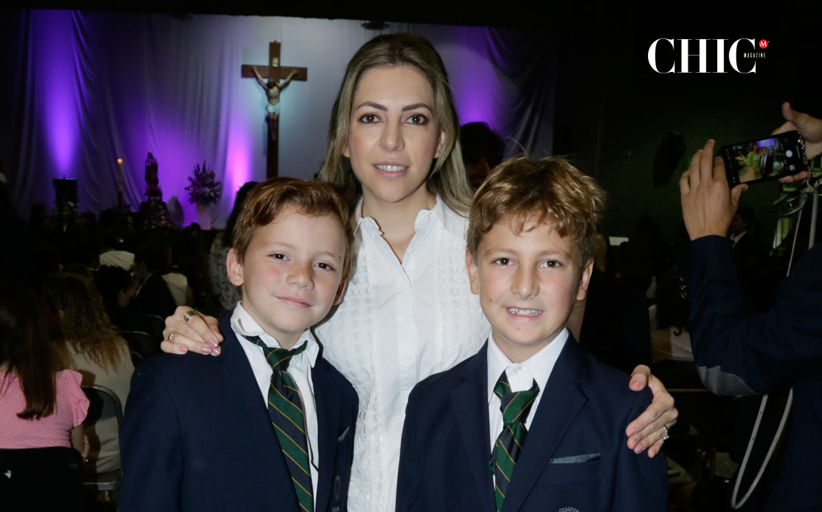 Grace Moral de Galván, Sebastián Galván y David Galván