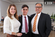 Laura, Luis Fernando y Fernando