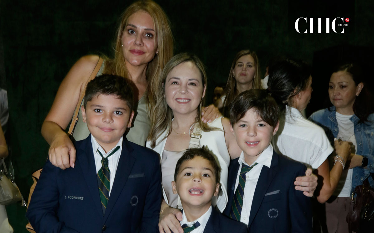 Vero De la Garza, Diego Rodríguez, Rubí Ortiz de Gómez Calvo, Eugenio Gómez Calvo y Leonardo Gómez Calvo
