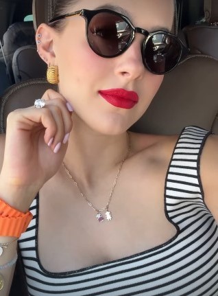 El labial rojo que usó Mariana Rodríguez que esta dando de que hablar (Instagram)