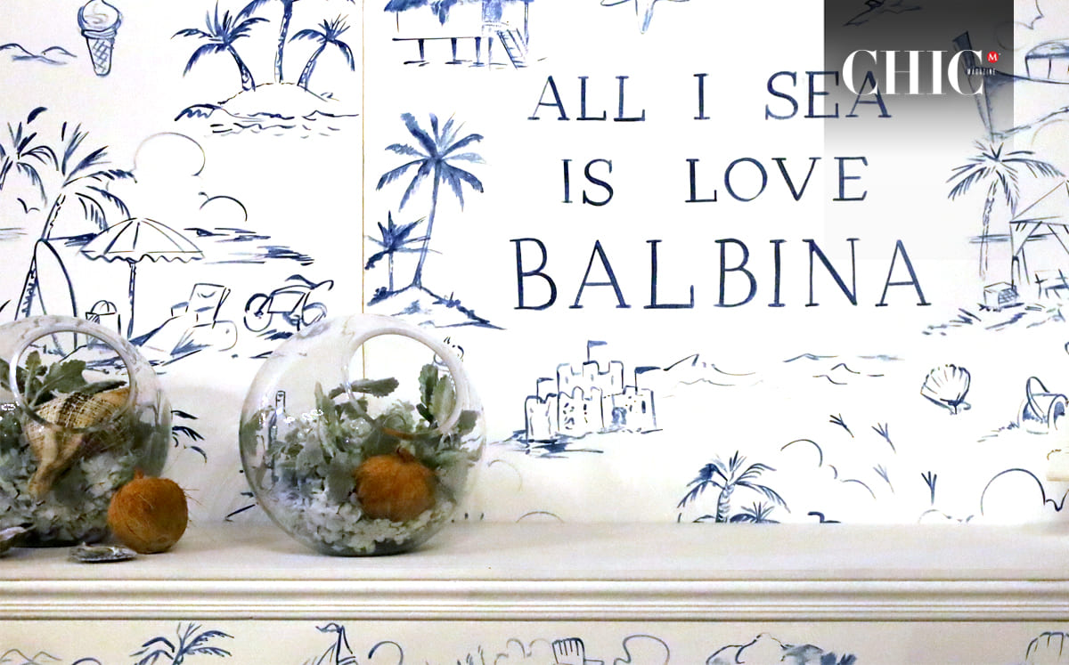 Las asistentes fueron recibidas con una decoración con temática “All I Sea is Love, Balbina”