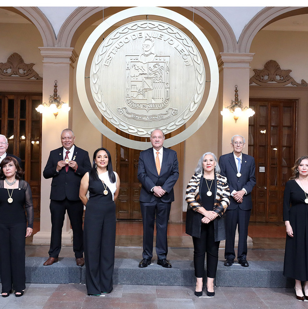 Galardonados del Reconocimiento al Mérito Cívico Presea Estado de Nuevo León 2022 / Foto: Omar Valdez