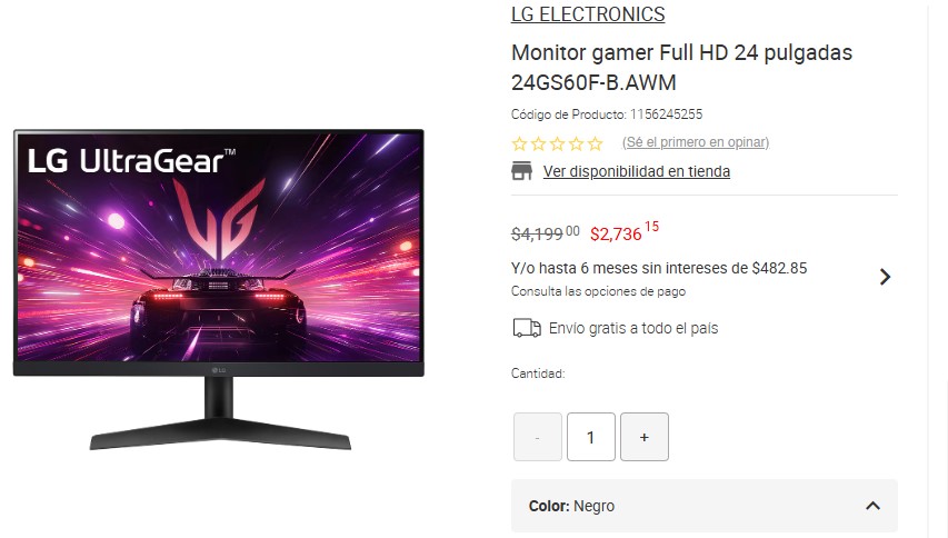 Monitor Curvo LG 24U421A-B (Liverpool)