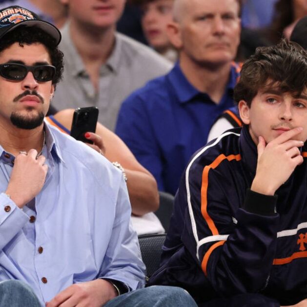 Timothée Chalamet y Bad Bunny salen juntos sin sus novias y generan polémica (Getty Images)