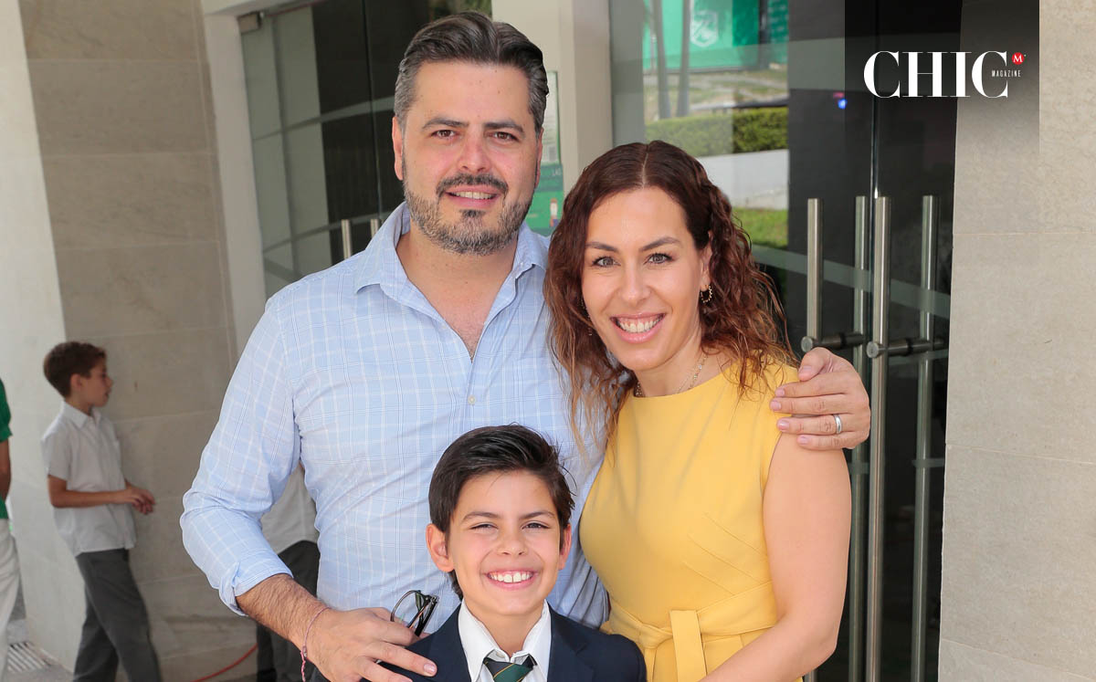 Jesús Sada, Rodrigo Sada y Sandra Villarreal