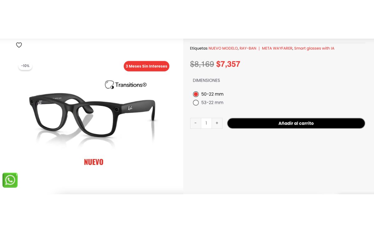 Ray-Ban en oferta por el Hot Sale (Clarté)