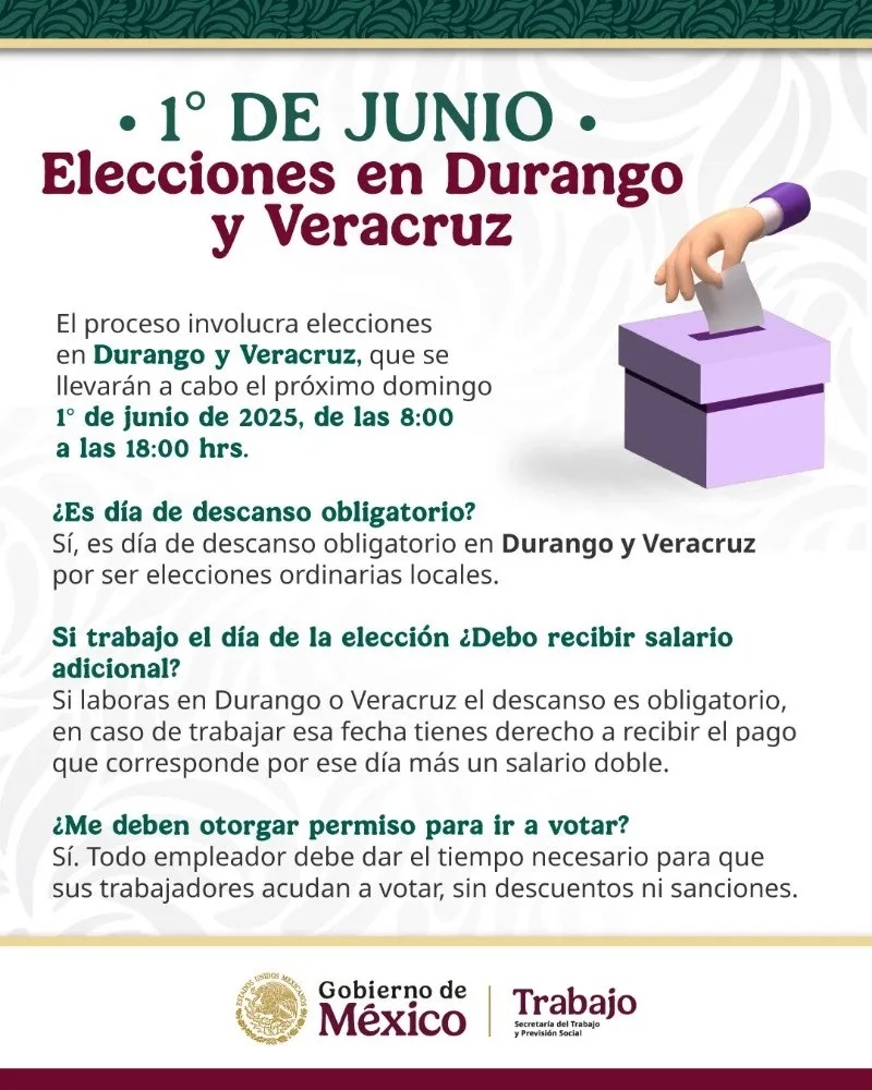El 1 de junio se celebran elecciones judiciales (Foto: X)