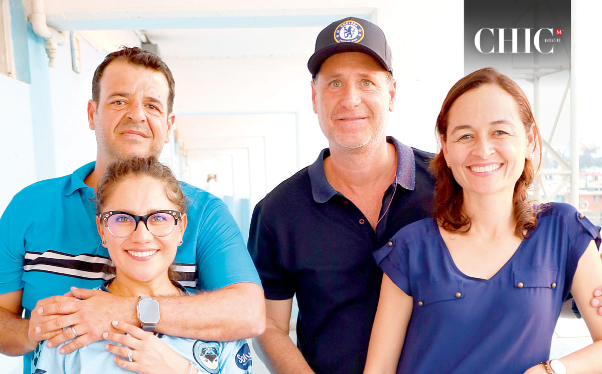 Jorge Elizondo, Karina Jiménez, Sergio Martínez y Carolina Garibaldi asistieron en familia