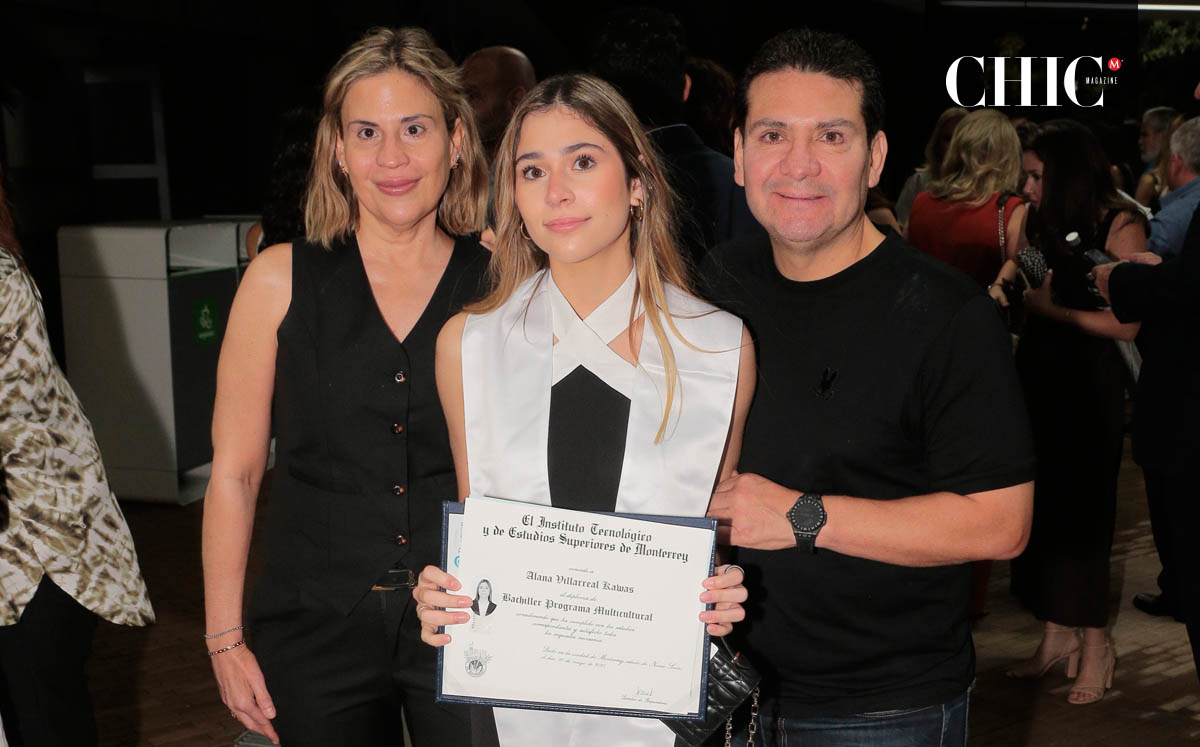 Belinda Kawas, Alana Villarreal y Sergio Villarreal