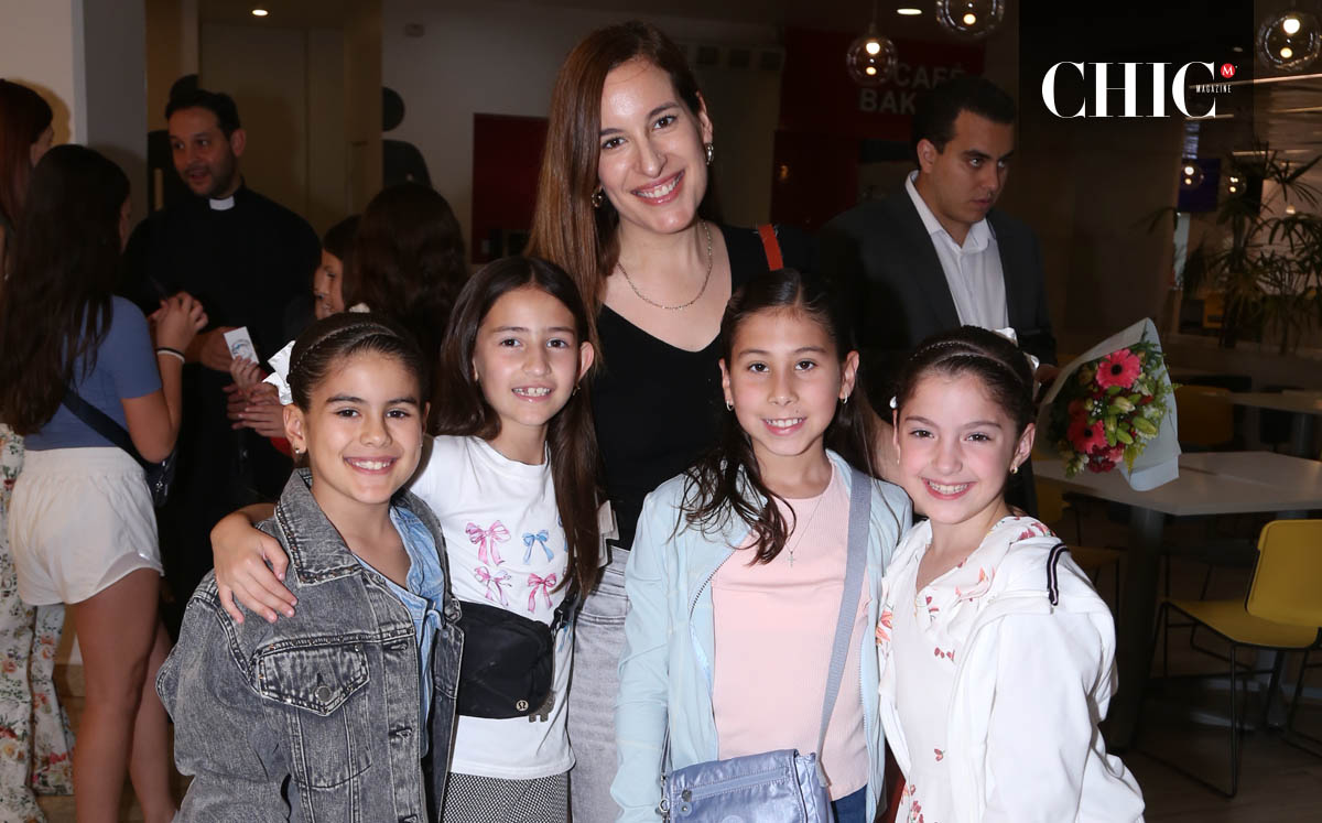 Estefany Villarreal de Álvarez, Estefy Álvarez, Katy Magdaleno, Cata Guzmán y Vivi Belden