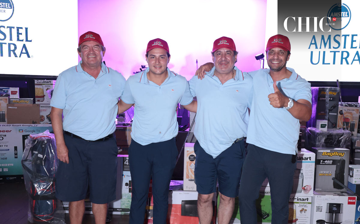 Ganadores del tercer lugar. Ernesto, Leonardo, Luis y Gustavo