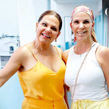 Rose Mary Manzur y Sandra Manzur disfrutaron el partido