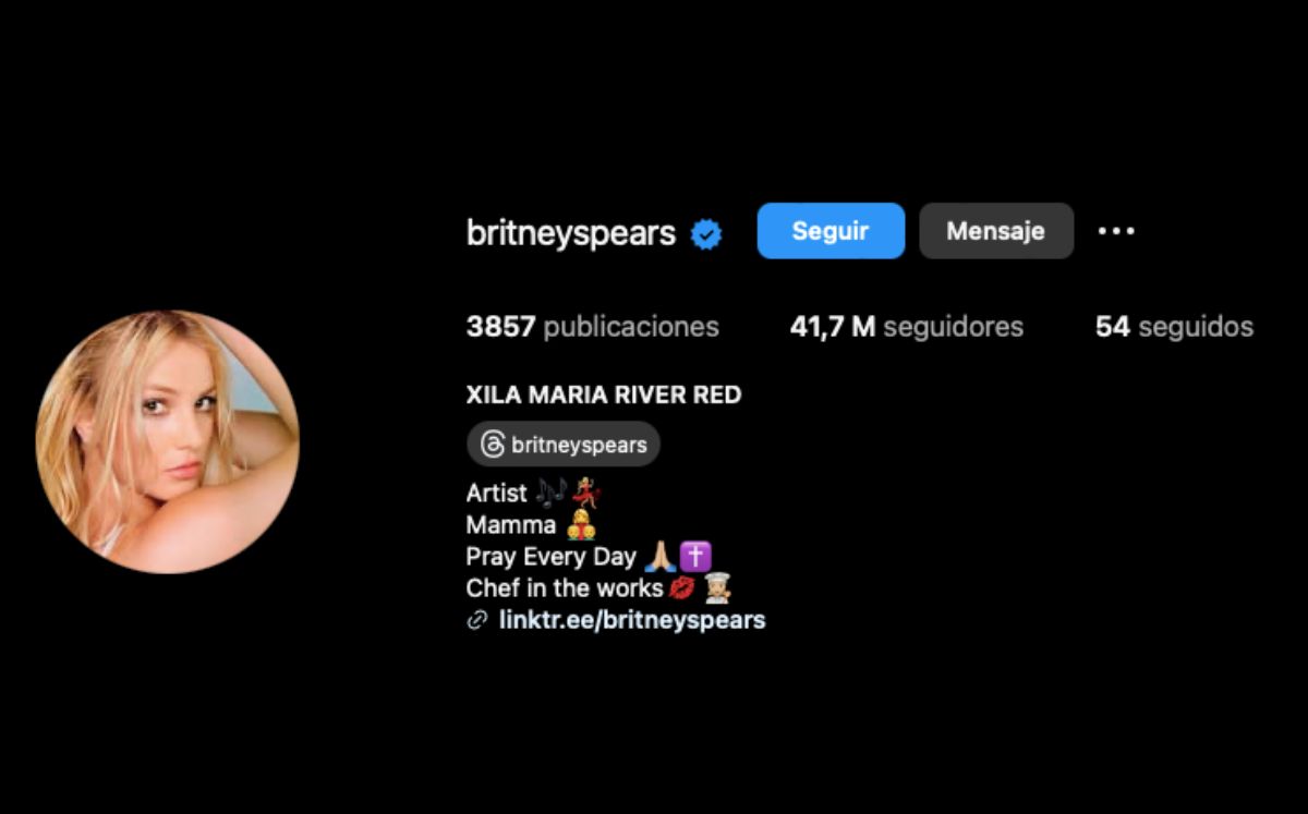 Britney Spears se cambia de nombre (Instagram)