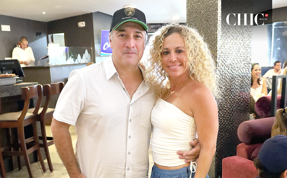 Eduardo Lacavex y Marilú Ceja llegaron emocionados al Torneo de Tenis