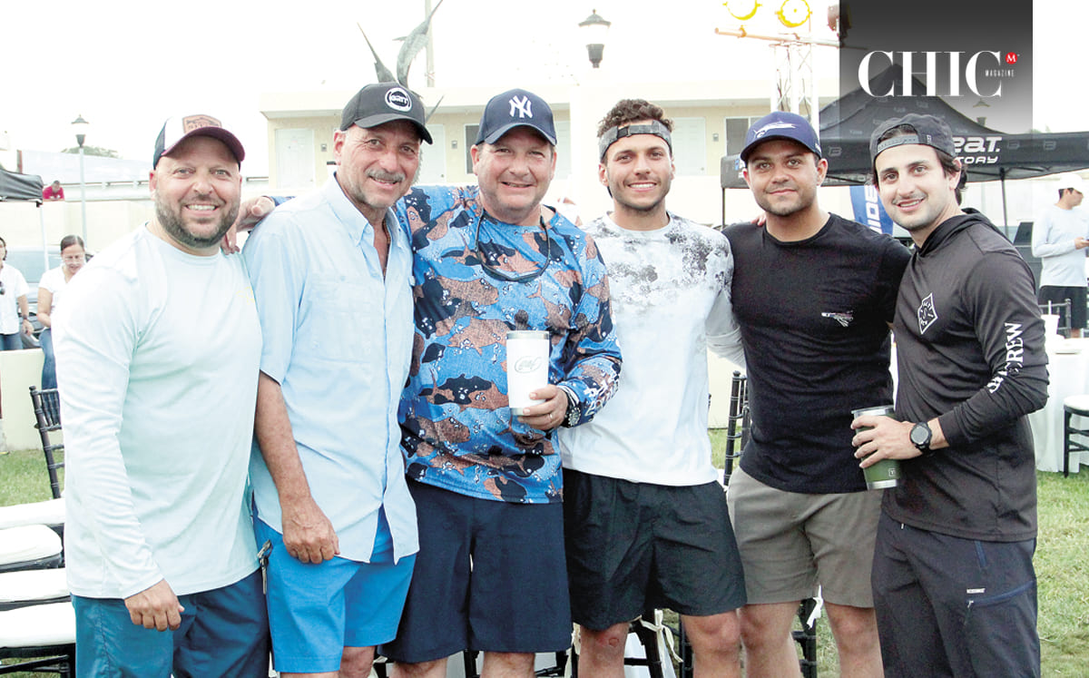 Memo Schekaiban, Hugo Hernández, Sergio García, Hugo Hernández, Gerardo Moses y Alfredo Hage  presentes en el Club de Yates de Tampico