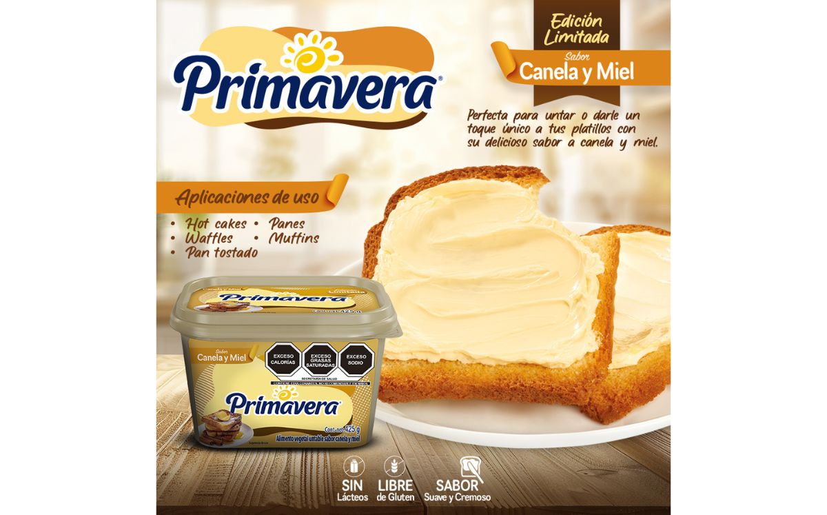 Primavera sabor canela con miel (Cortesía)