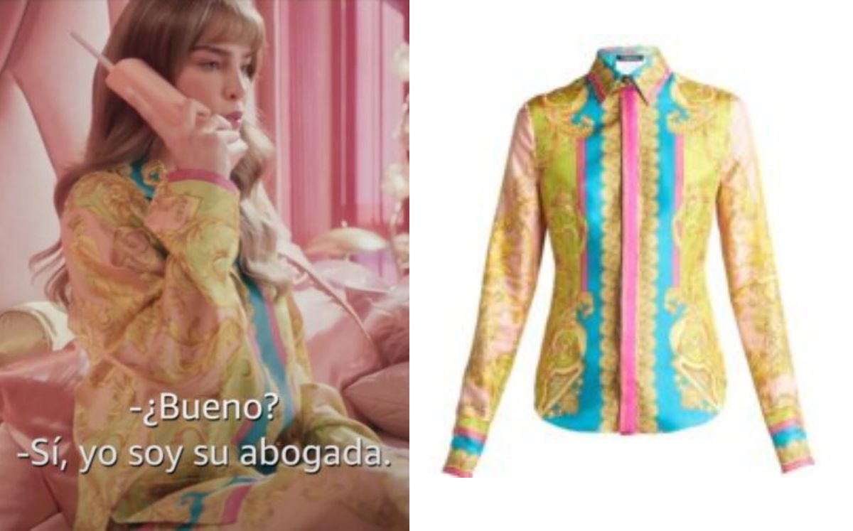 Bata Versace de Belinda en “Mentiras La Serie” (Instagram)