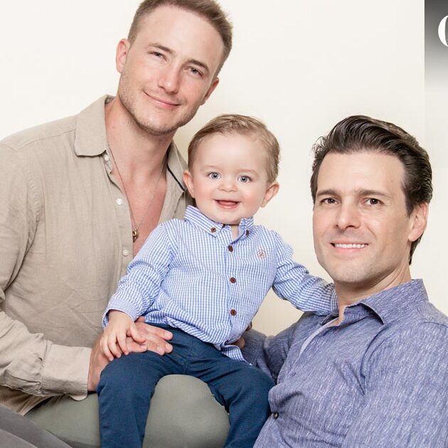 Yannick Strickler y Manuel Alonso han formado una hermosa familia junto a su hijo Alonso / Foto: Mariela Gandrey