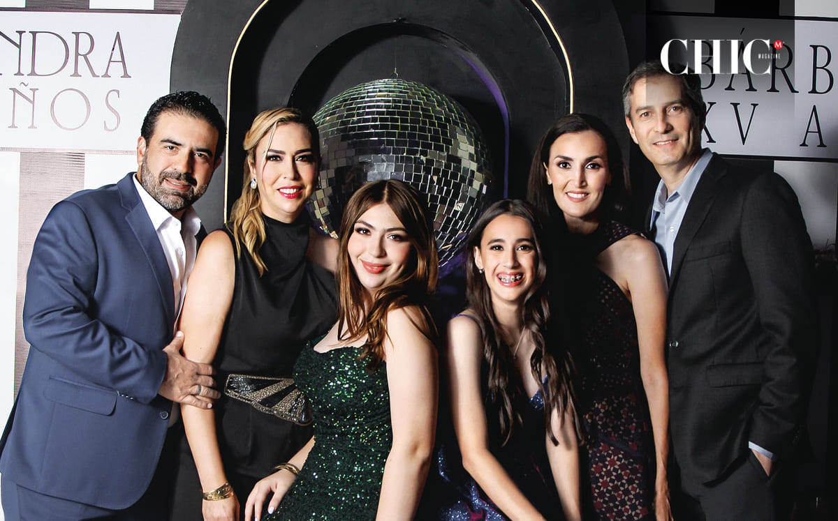 Ale de Chimely, Karim Chimely, Bárbara de Hinojosa, Carlos Hinojosa, celebraron los XV años de sus hijas