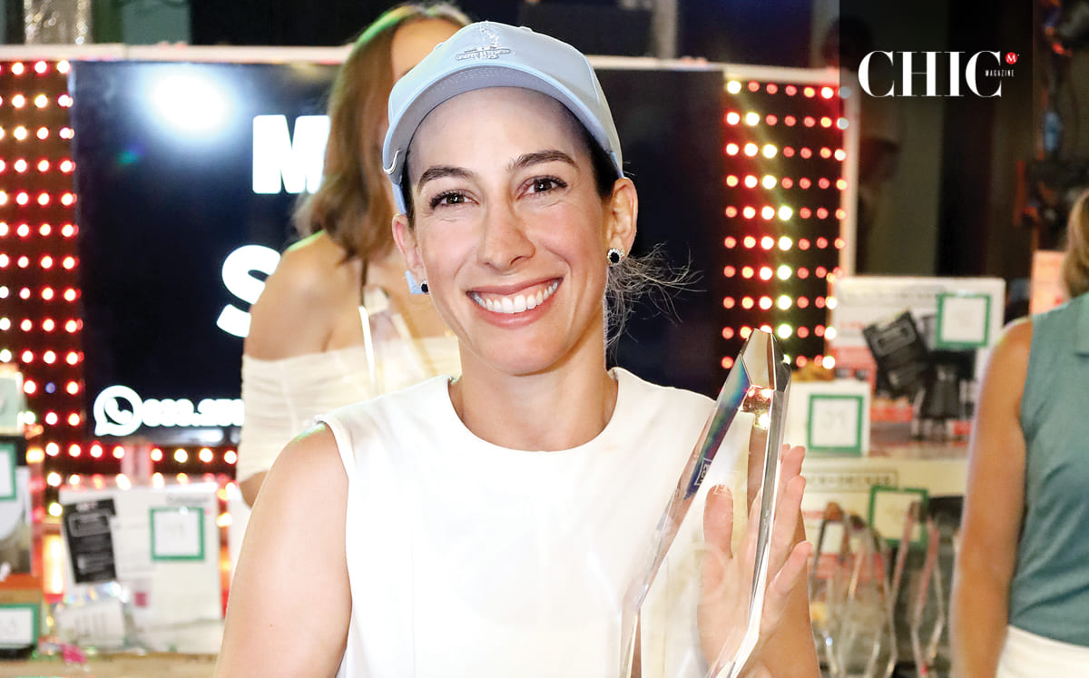 Melissa Ramírez disfrutando de la noche de premiación
