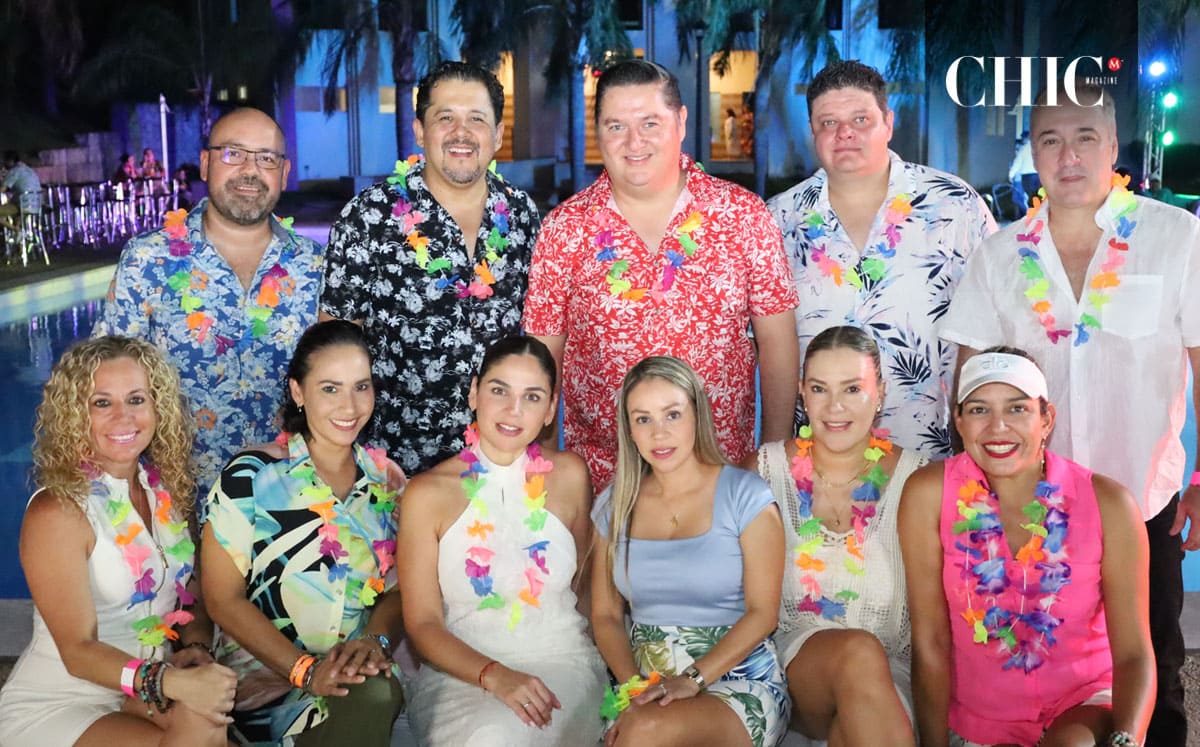 Disfrutaron de una noche hawaiana