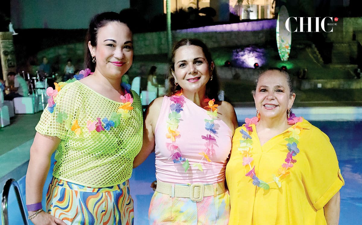 Entre drinks y luces neón, el Centro Libanés Tampico vivió una noche hawaiana