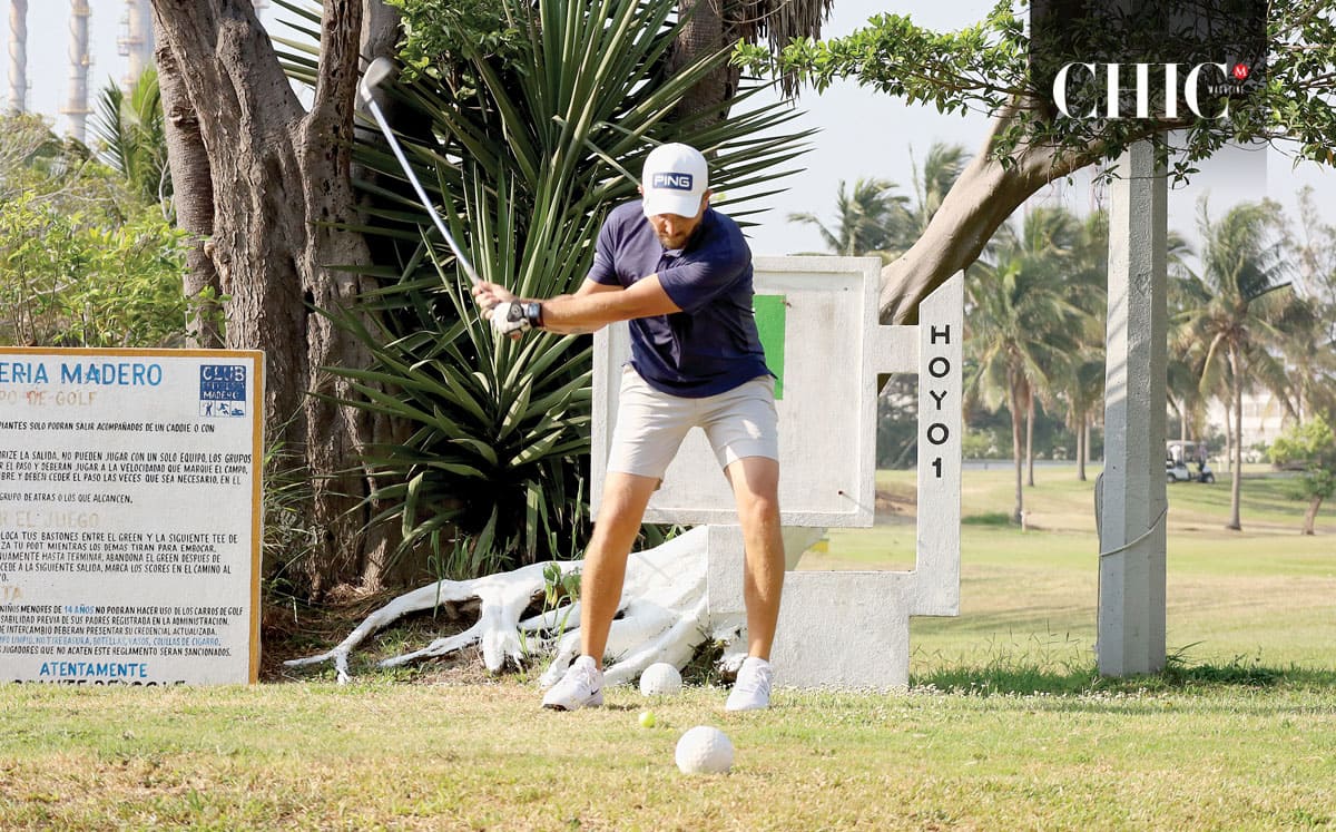 Fabián Casillas en el green