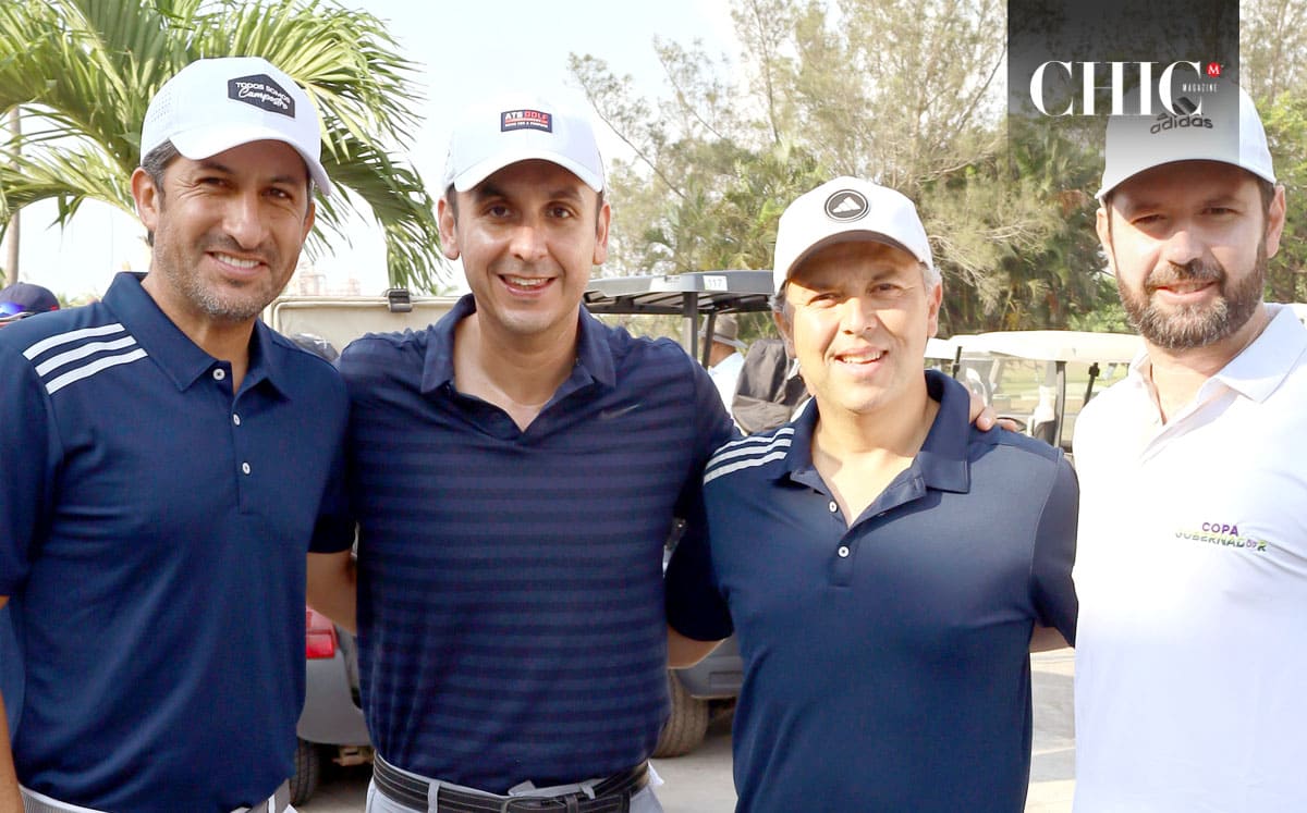 Fabián Casillas, Paco Serrano,  Carlos Barreda y Gabriel Legorreta presentes en el Torneo de Golf