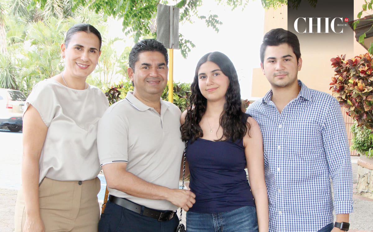 Nayelly Rodríguez, Jorge Alvarado, Ana Lucía Alvarado y Jorge Alvarado presentes en la celebración del Día del Padre