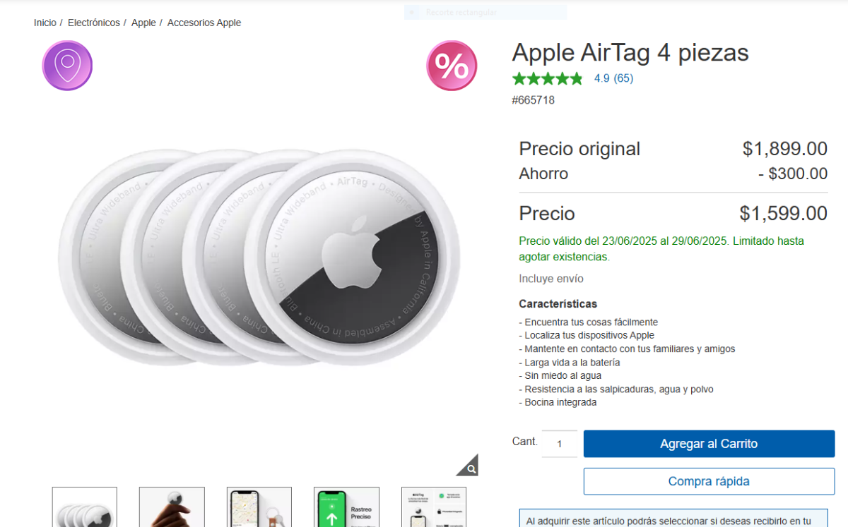 AirTag de oferta en Costco