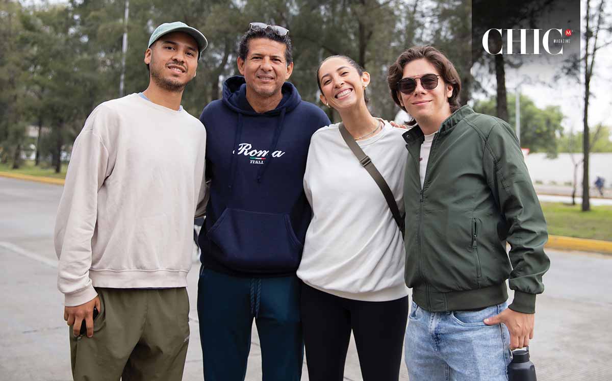 Marco Jiménez, Yareli Curril, Cris Curril y Sergio García