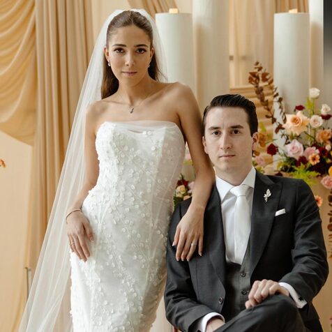 María Fernanda Ayala Imaz y Alejandro David Odriozola Garza. Fotos: EFEGE / Daniel Saldívar