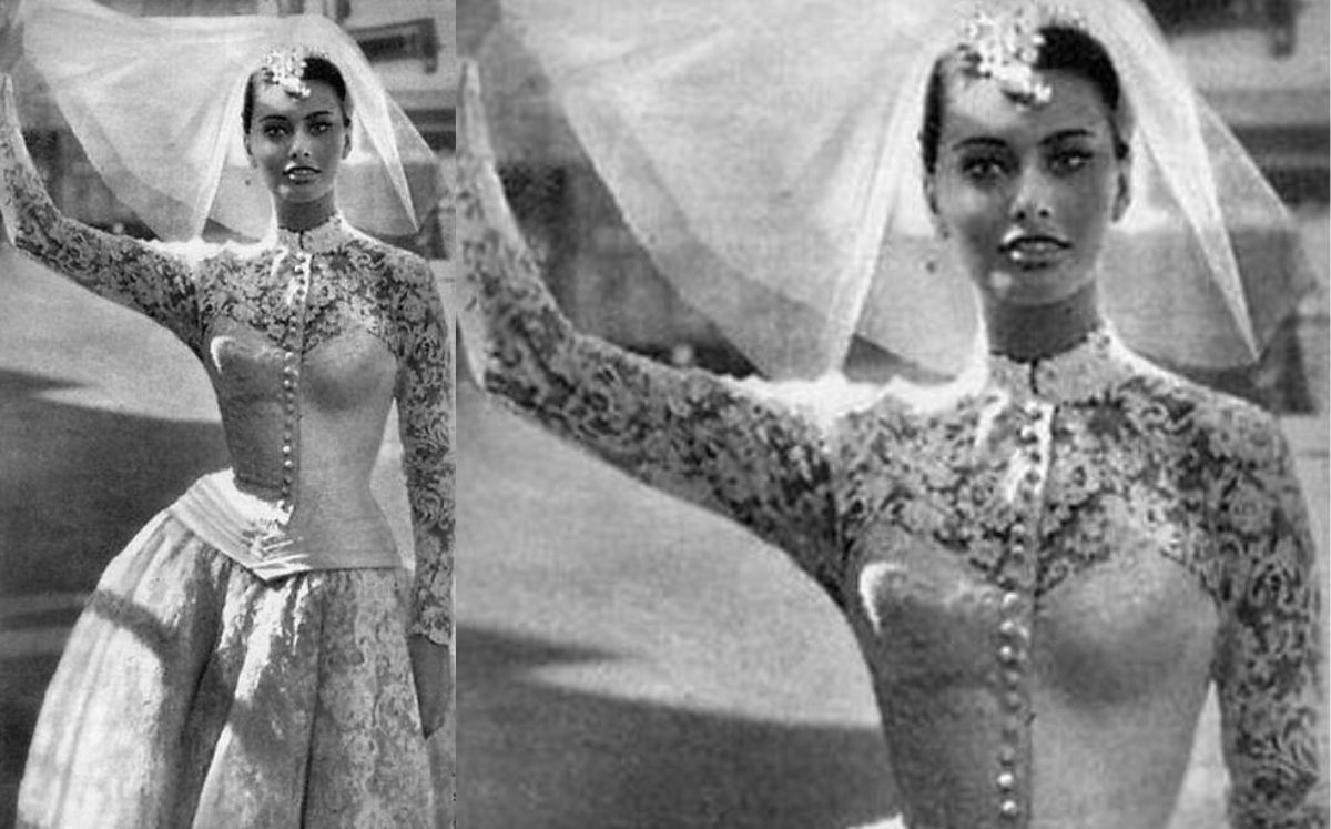 Vestido de novia de Sophia Loren en Houseboat (Pinterest)