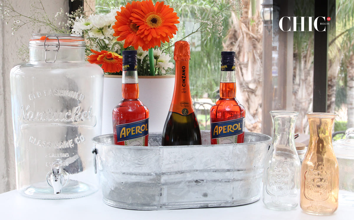Las invitadas degustaron un coctel de frutas de temporada