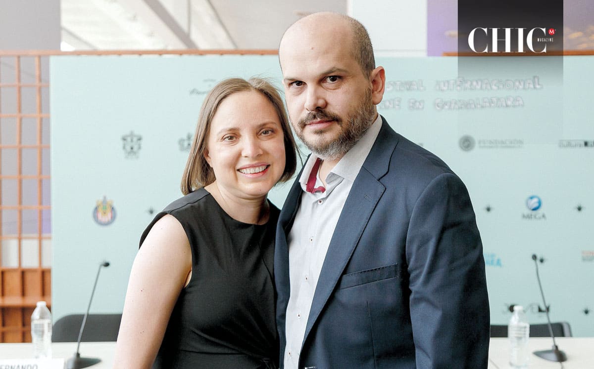 Jéssica Villegas Lattuada y Fernando Barreda Luna en el Festival Internacional de Cine de Guadalajara (Ana Cristina Rodríguez)