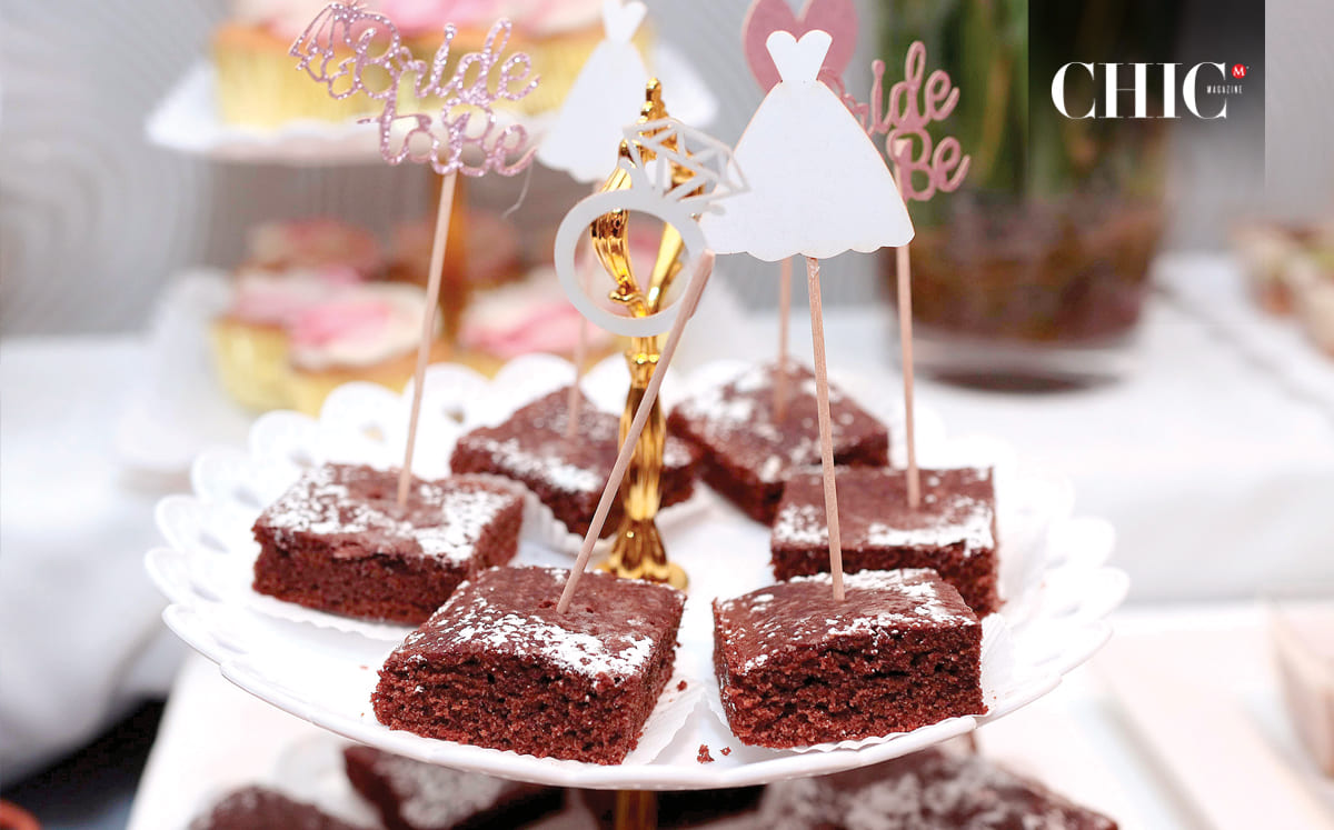 Las invitadas pudieron degustar de brownies