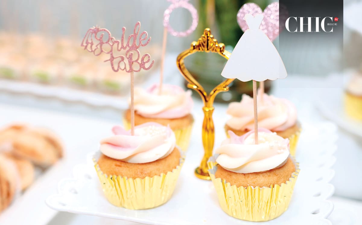 Toda la repostería lució con detalles en tonalidades pastel y motivos de despedida de soltera